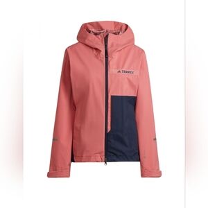 Adidas Women's Terrex Multi Rain.rdy 2.5-Layer Rain Jacket, Wonder Steel Size XS